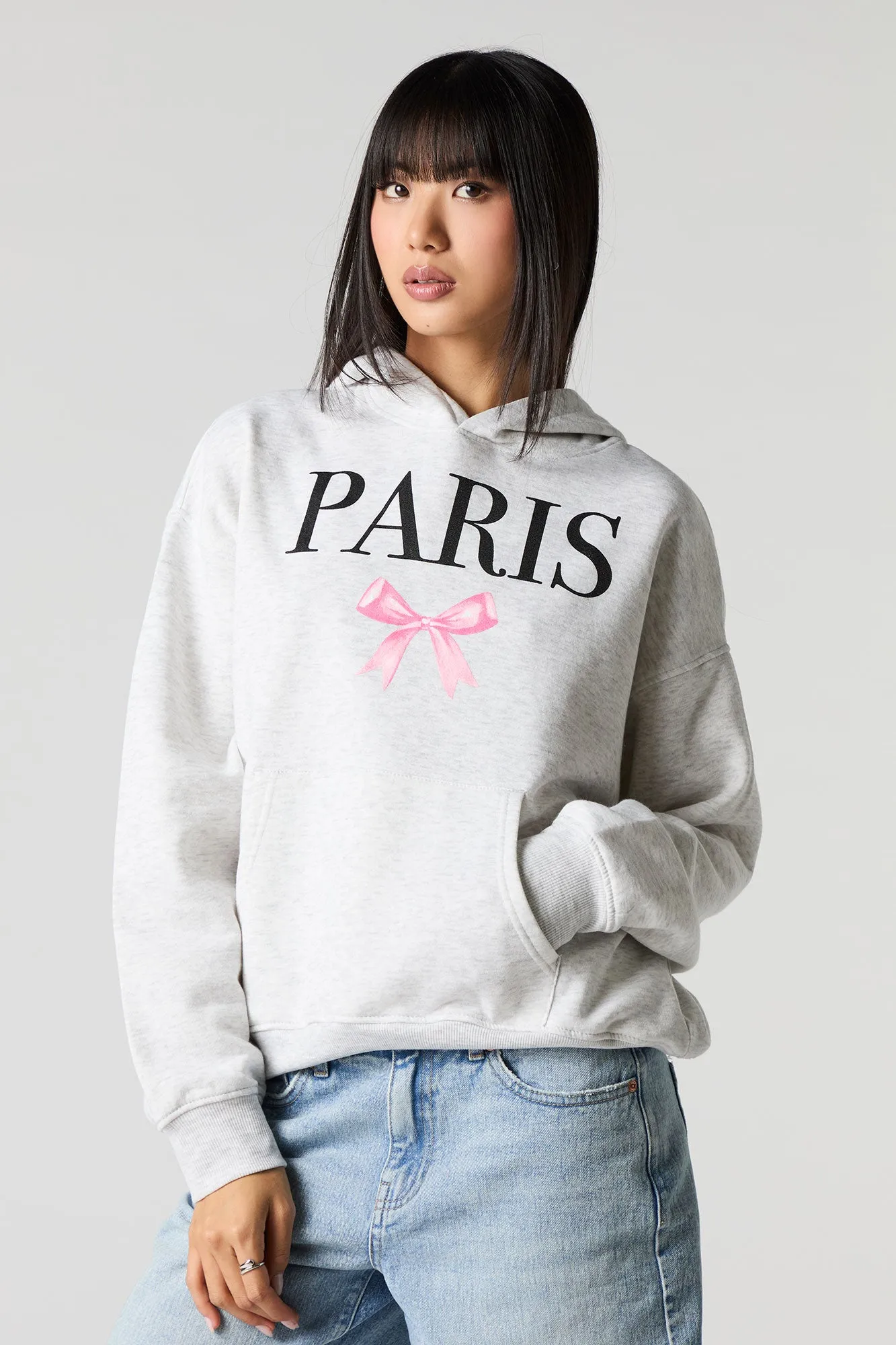 Oversized Graphic Fleece Hoodie