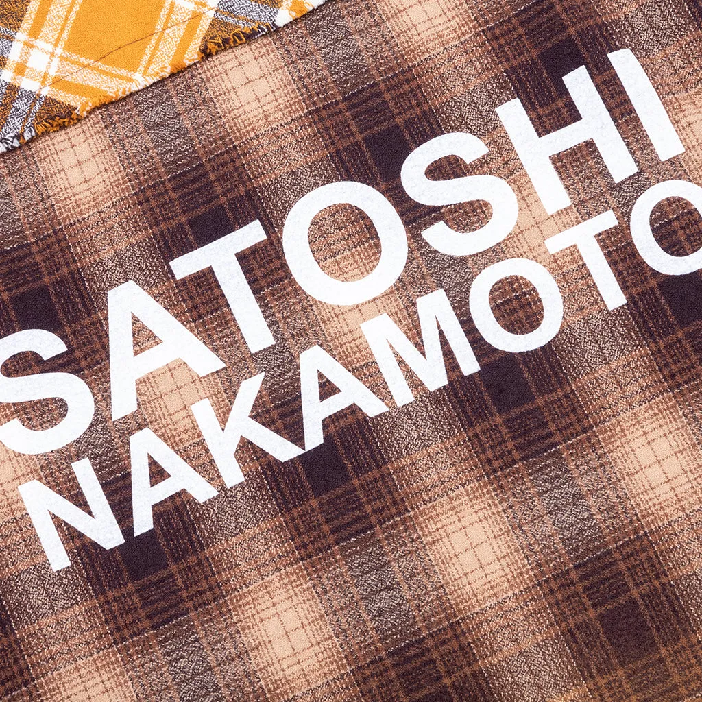 Patchwork Logo Flannel - Yellow/Brown