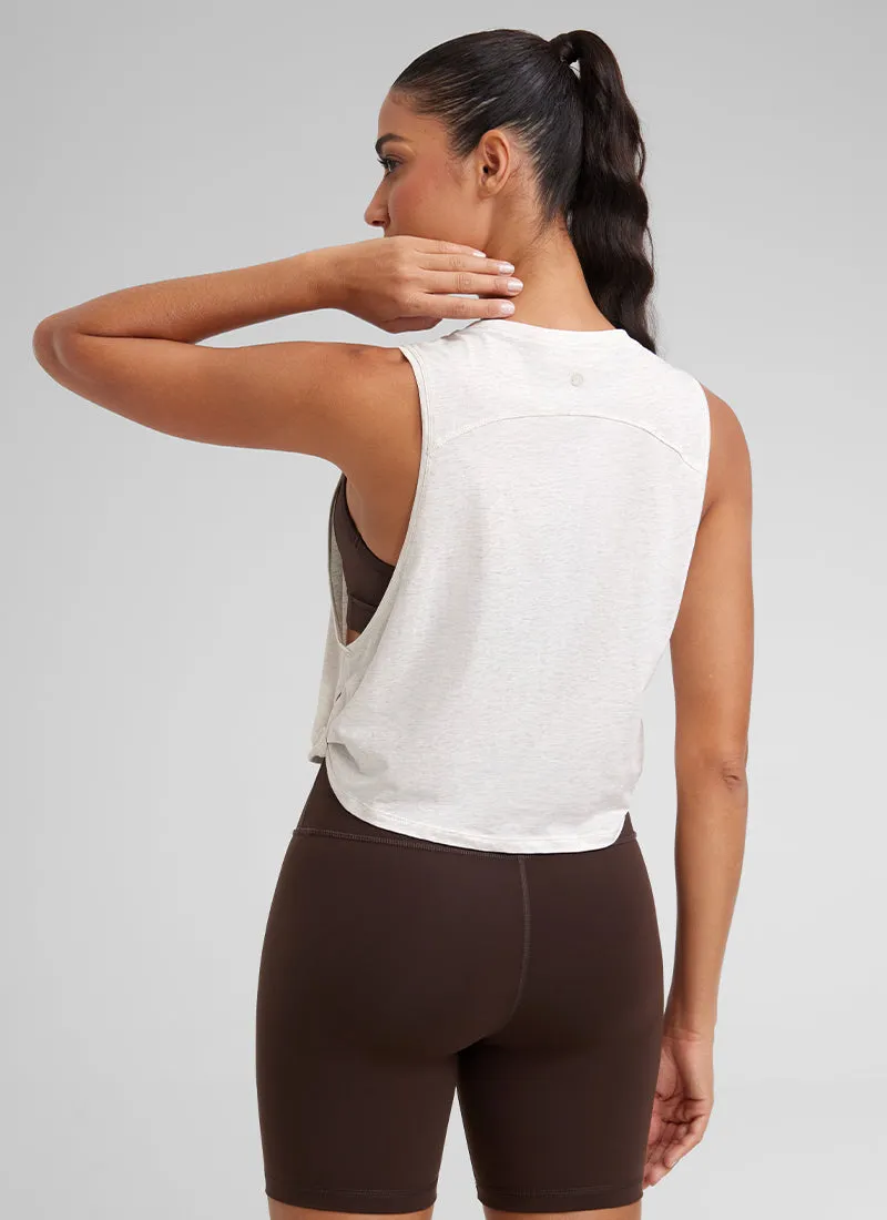 Pima Cotton Crop Tank Deep Armhole