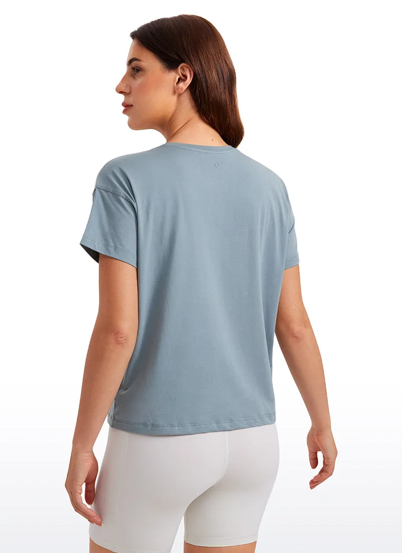 Pima Cotton Short Sleeves Loose Fit