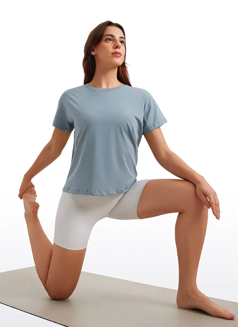 Pima Cotton Short Sleeves Loose Fit