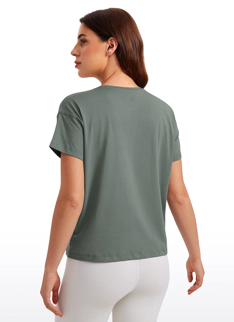 Pima Cotton Short Sleeves Loose Fit