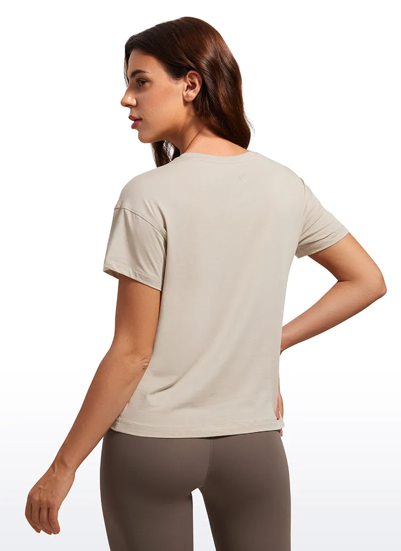 Pima Cotton Short Sleeves Loose Fit