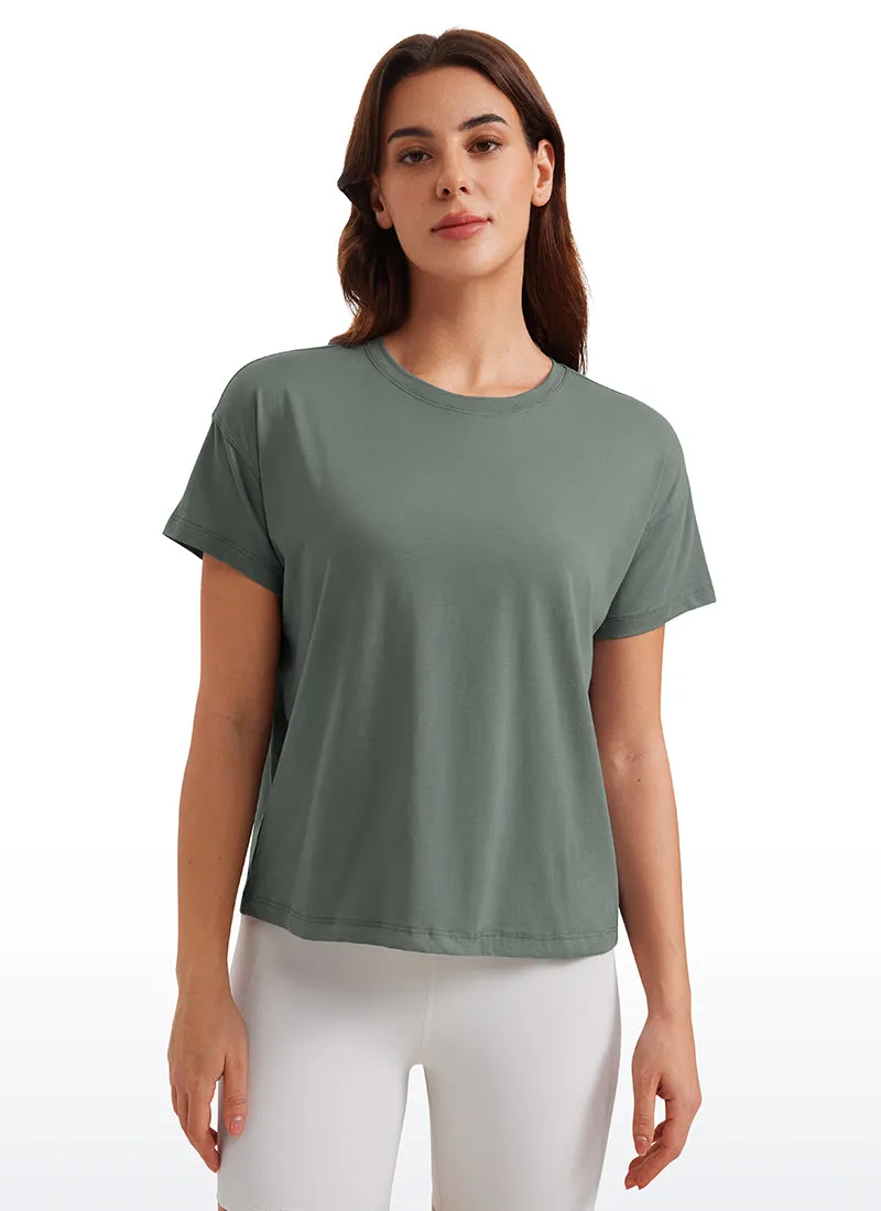 Pima Cotton Short Sleeves Loose Fit