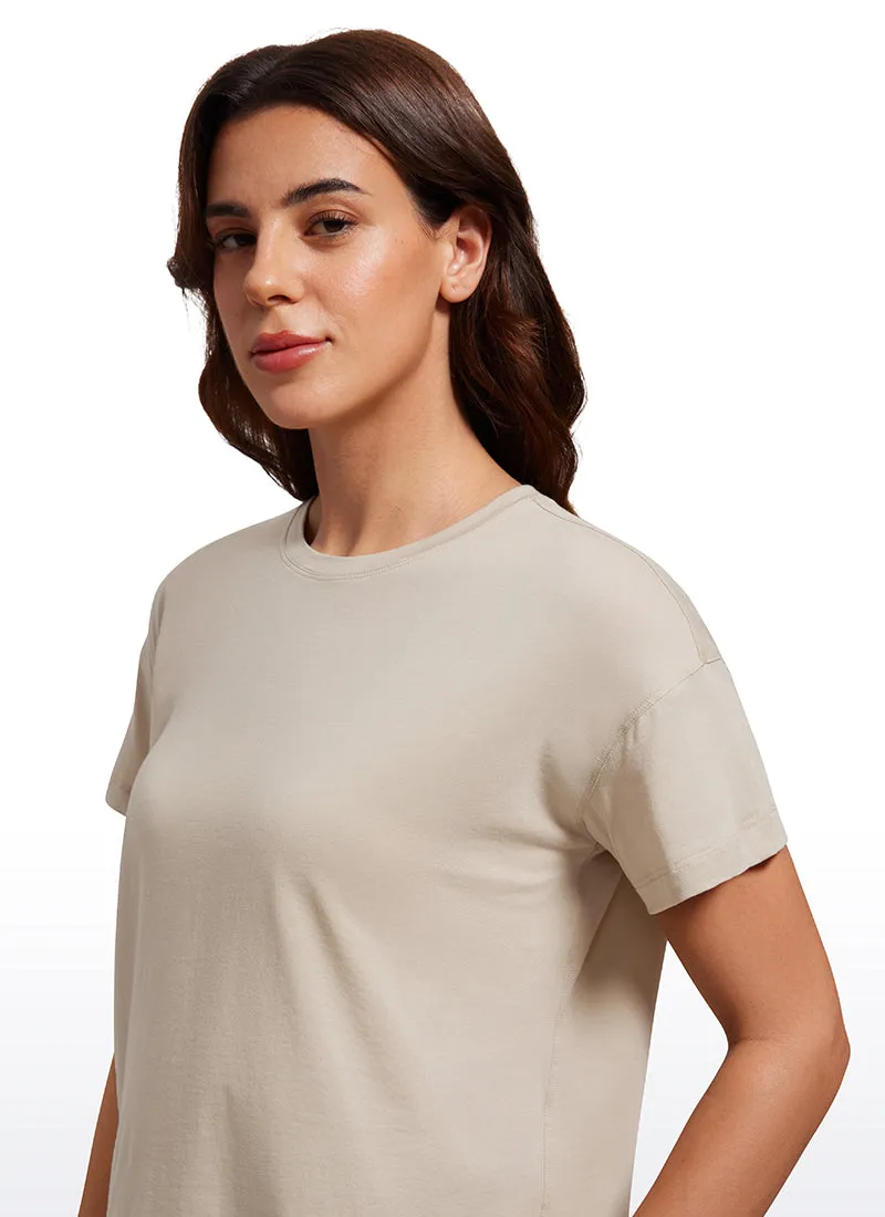 Pima Cotton Short Sleeves Loose Fit