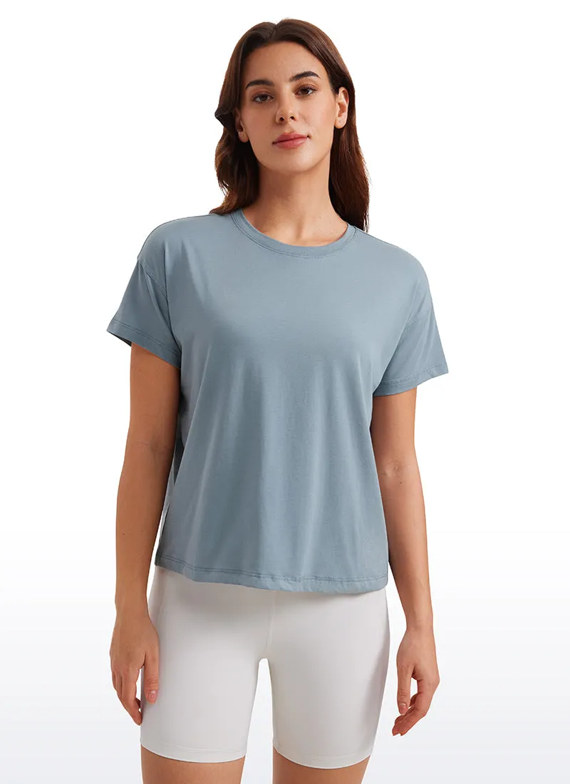 Pima Cotton Short Sleeves Loose Fit