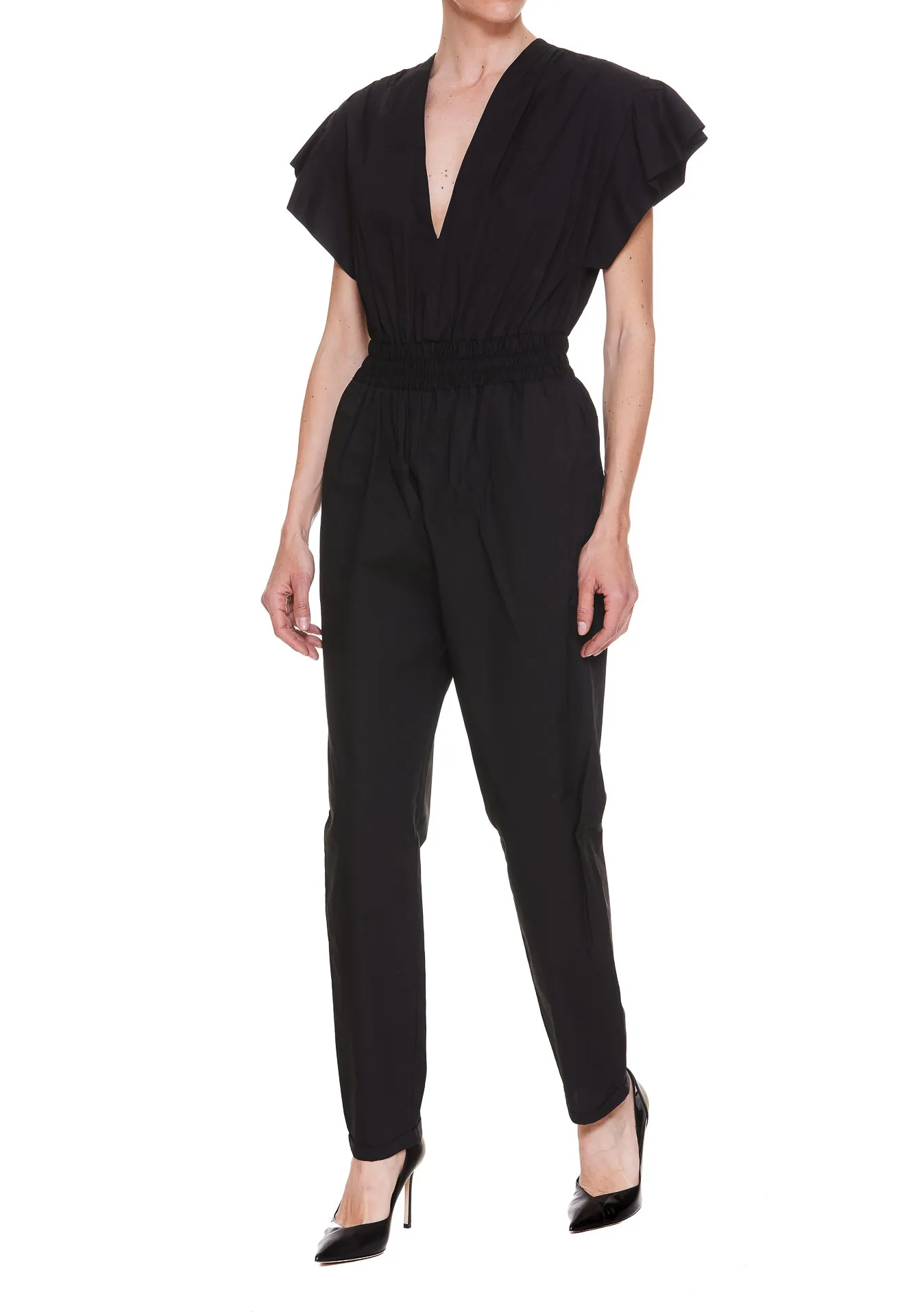 Pinko V-Neck Elasticated Waist Jumpsuit