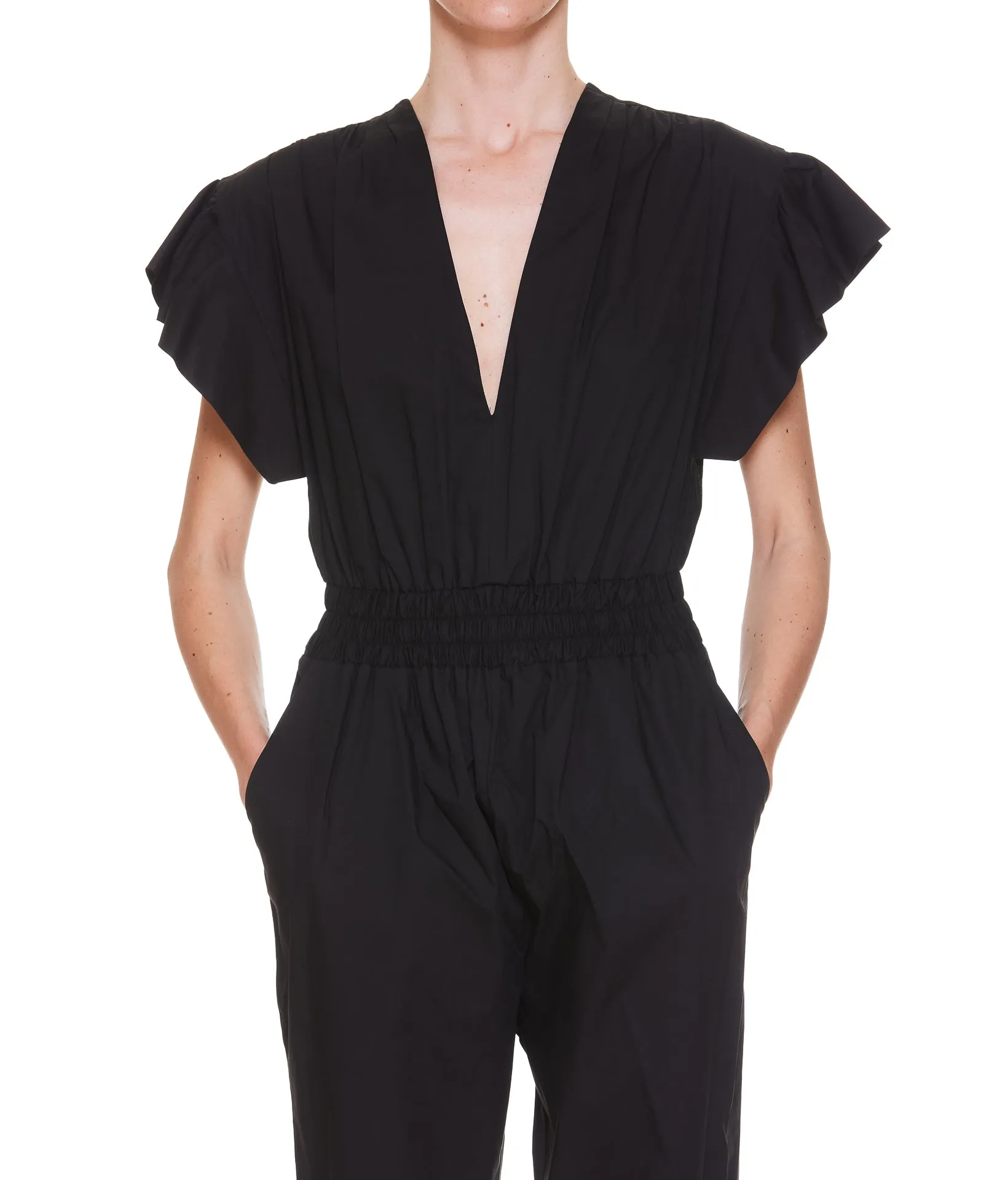 Pinko V-Neck Elasticated Waist Jumpsuit