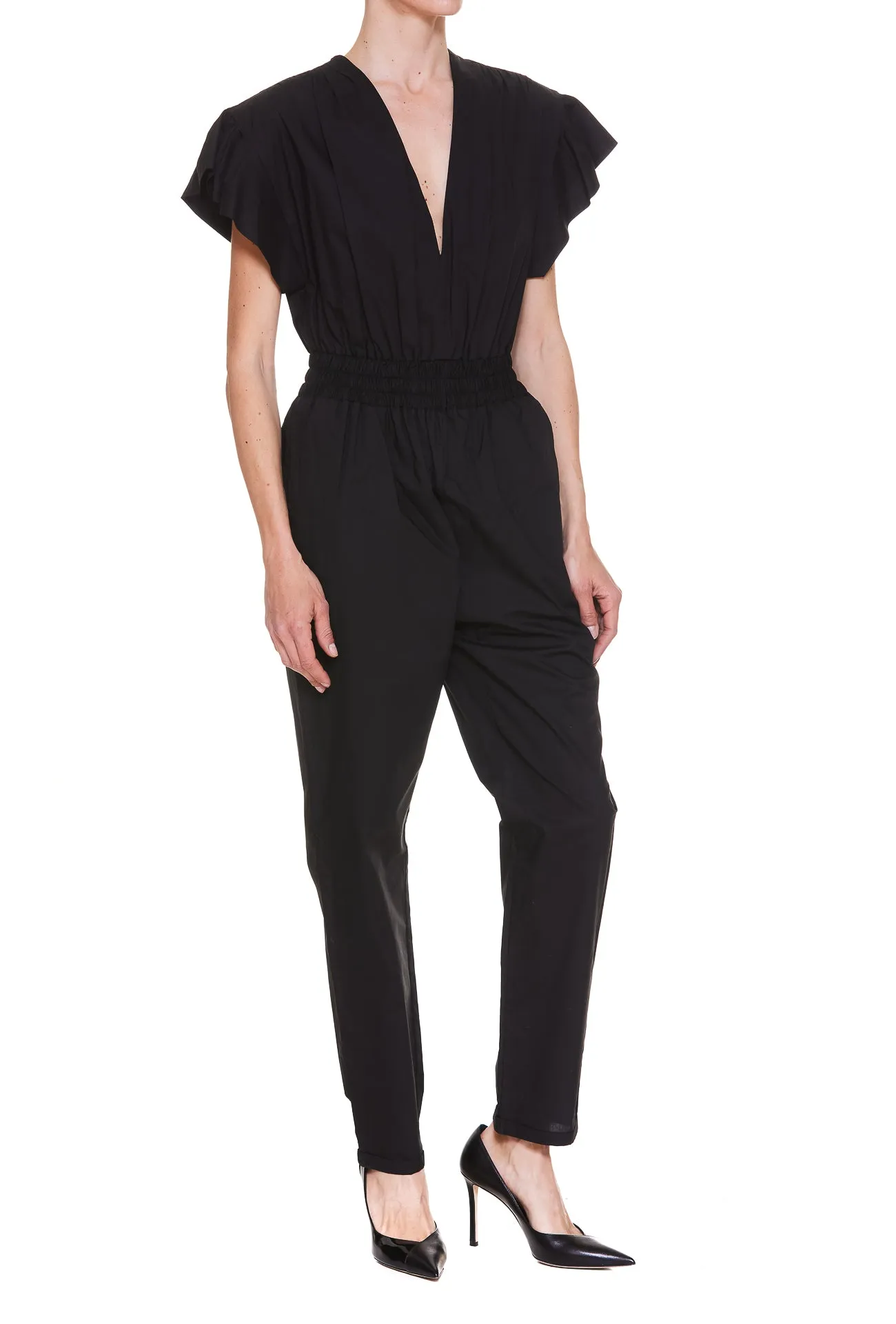 Pinko V-Neck Elasticated Waist Jumpsuit