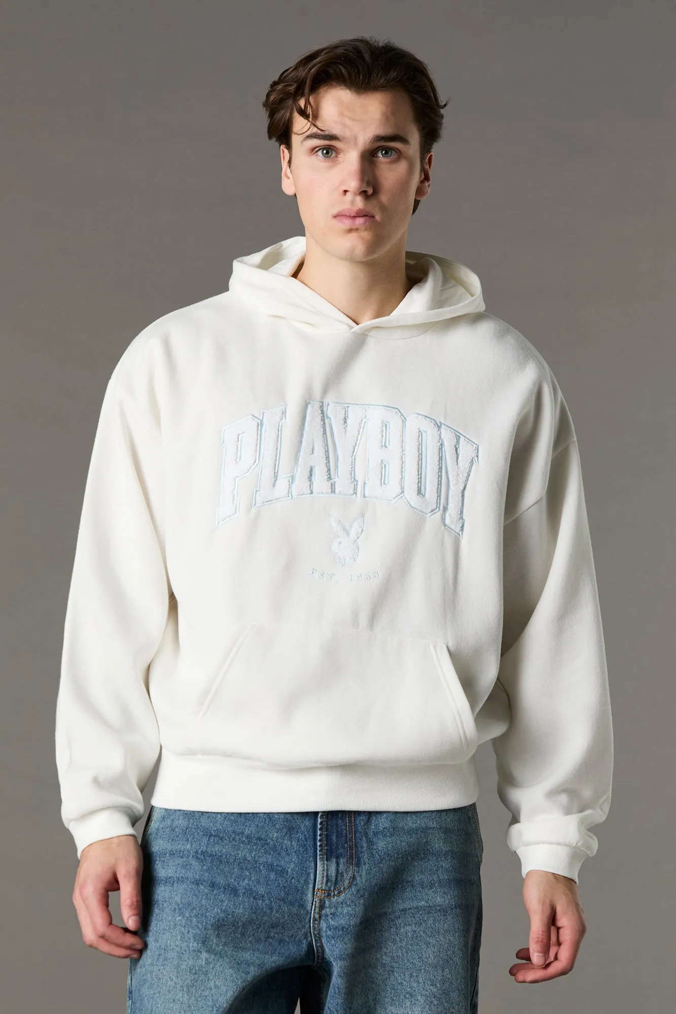 Playboy Chenille Embroidered Fleece Hoodie