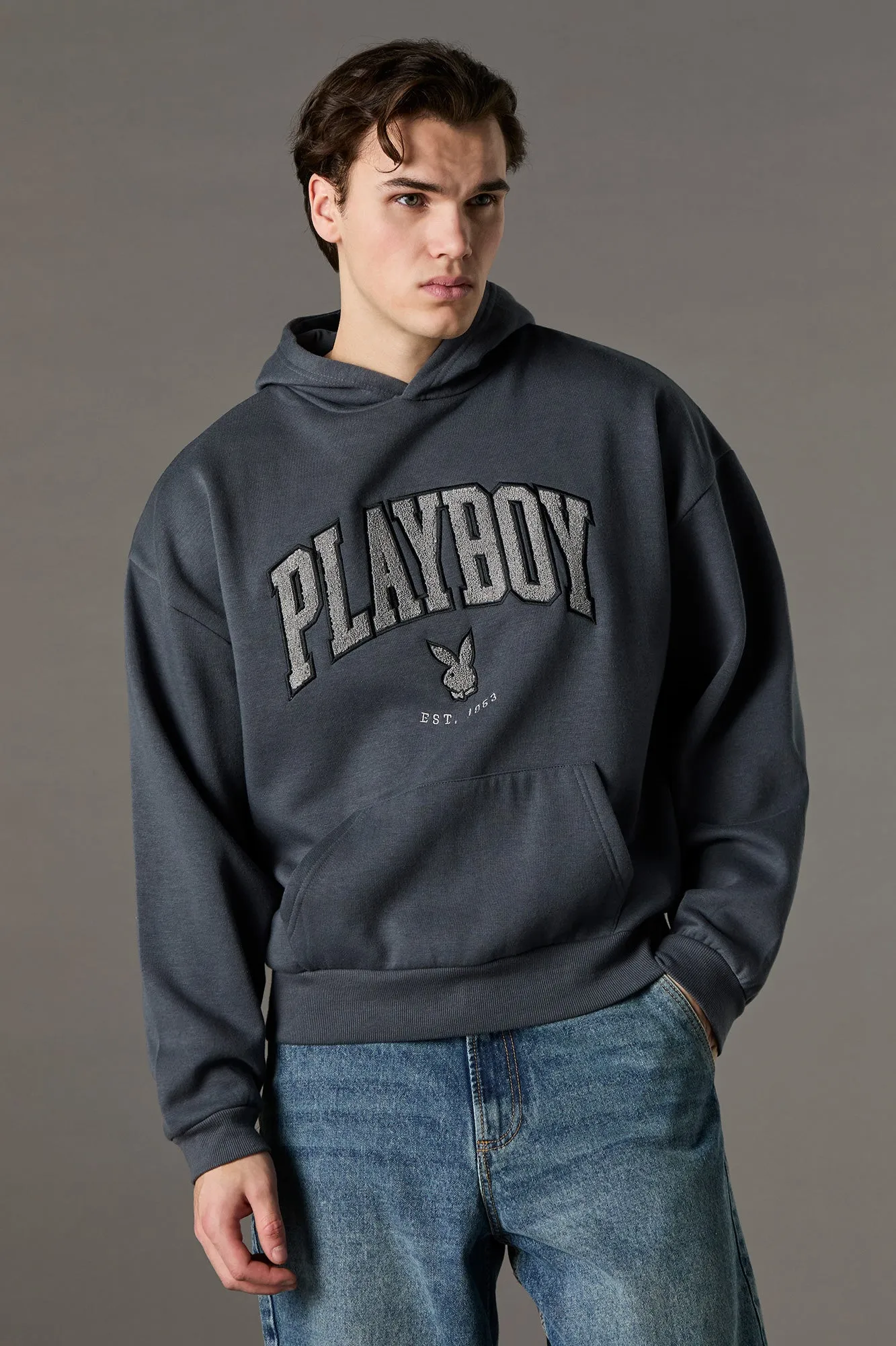 Playboy Chenille Embroidered Fleece Hoodie