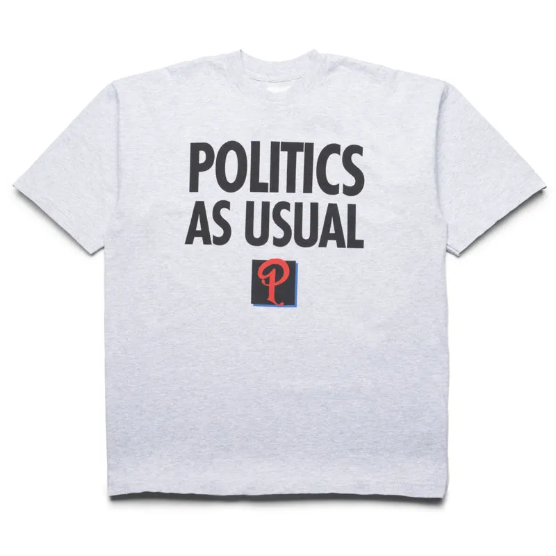 Politics Athletics Tee - Ash