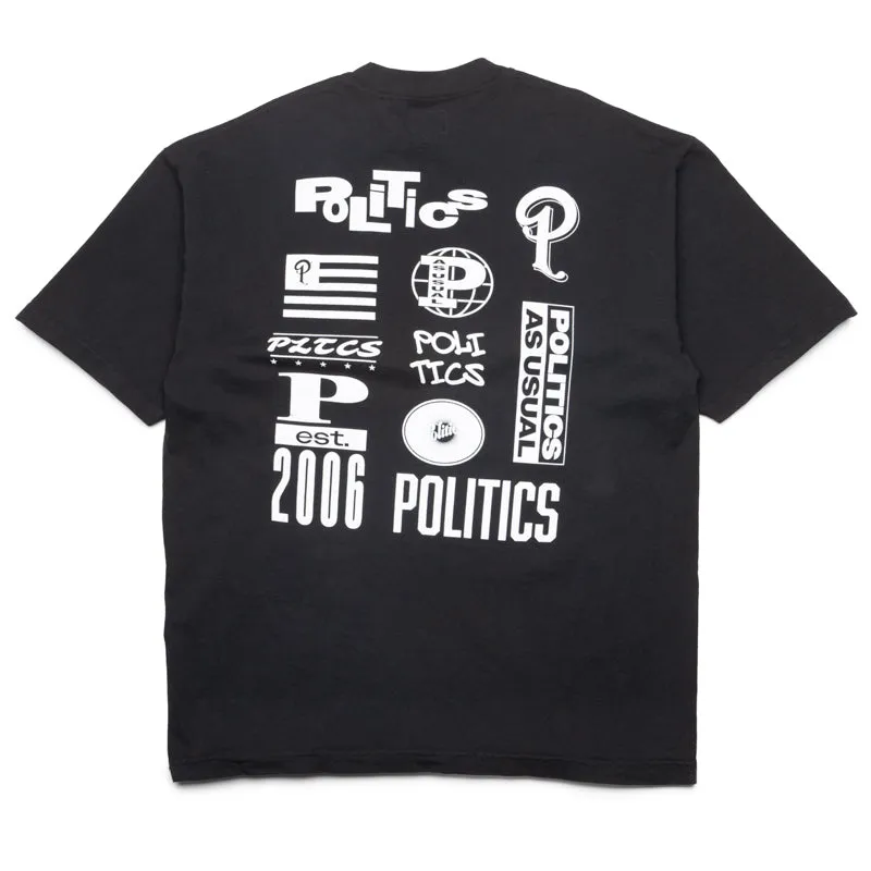 Politics Bootleg Tee - Black