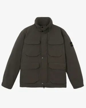 Polyester Micro Twill Field Jacket Charcoal Grey