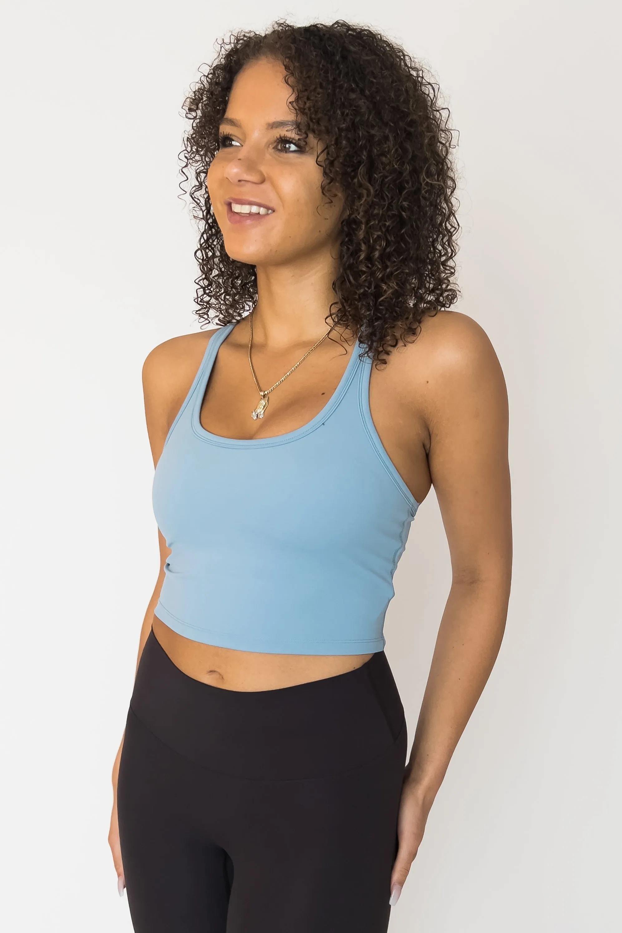 Racerback Crop *Built in Bra
