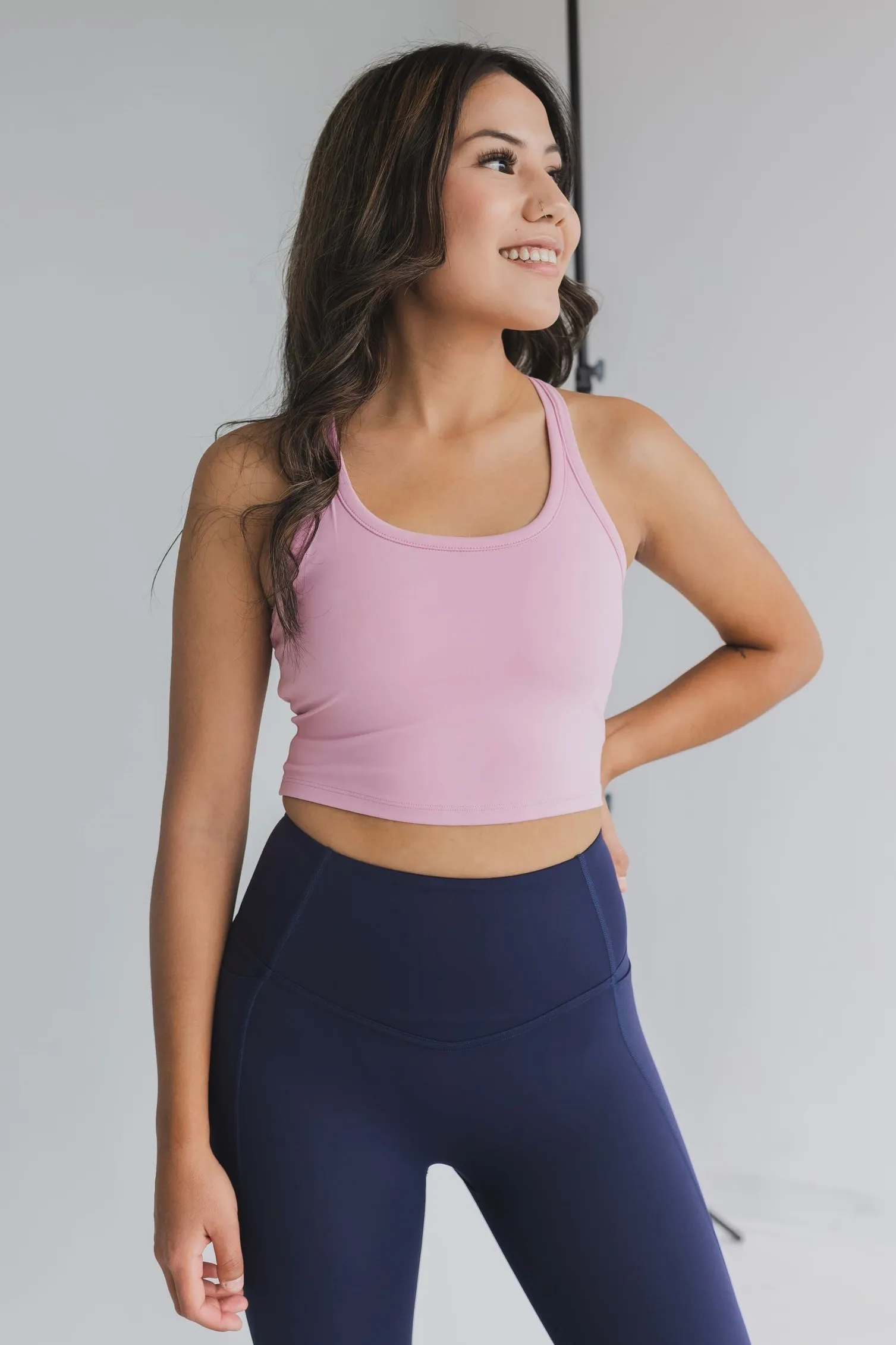 Racerback Crop *Built in Bra