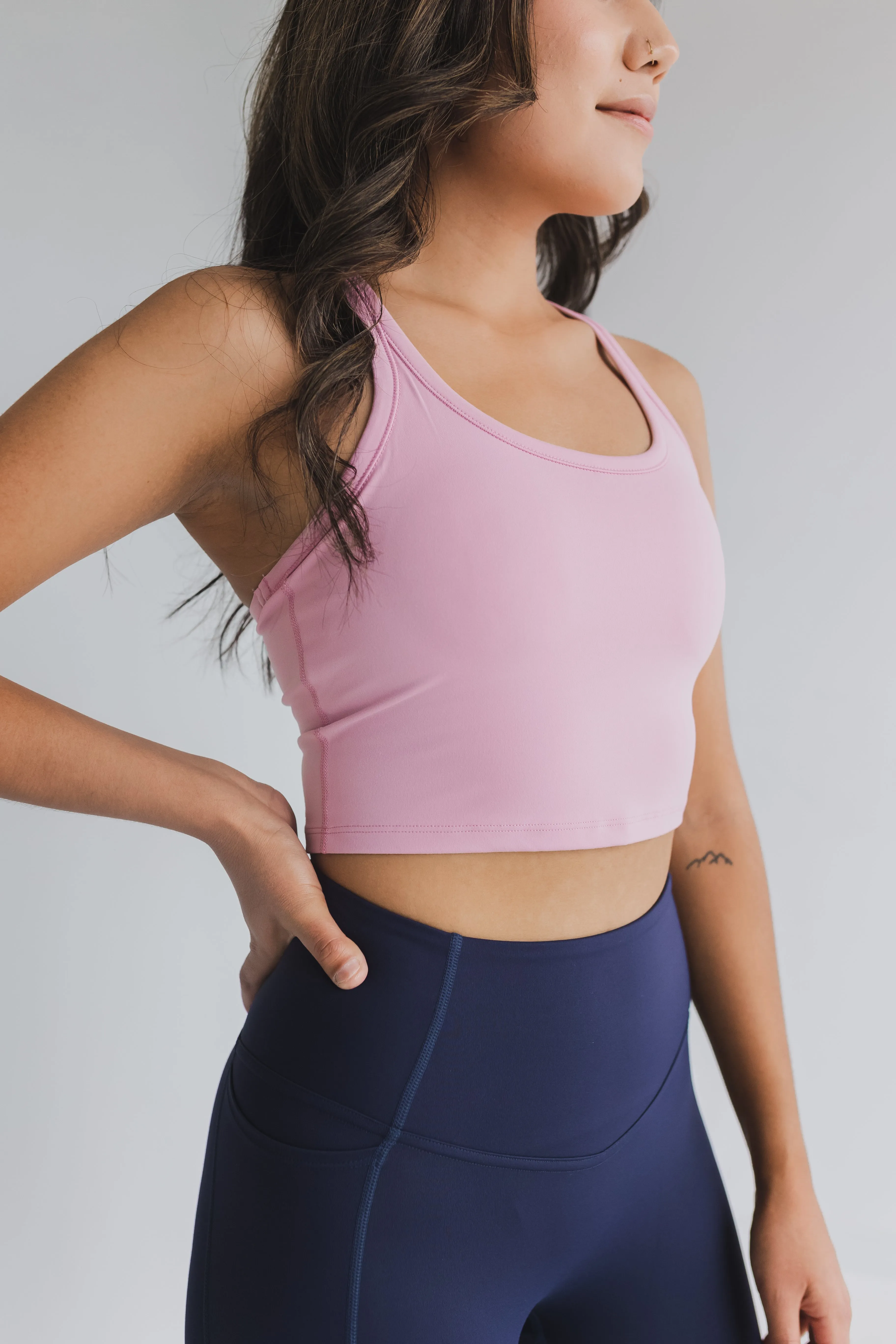 Racerback Crop *Built in Bra