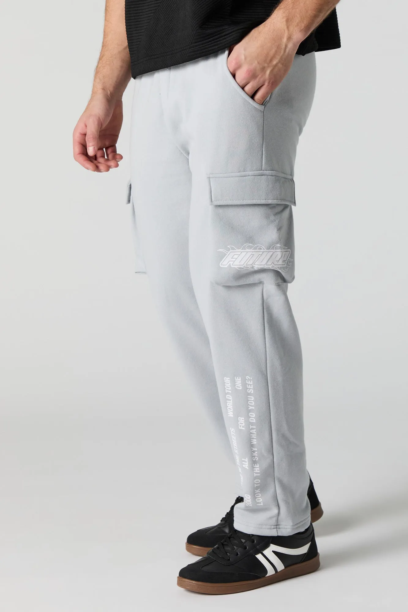 Racing Graphic Fleece Cargo Sweatpant