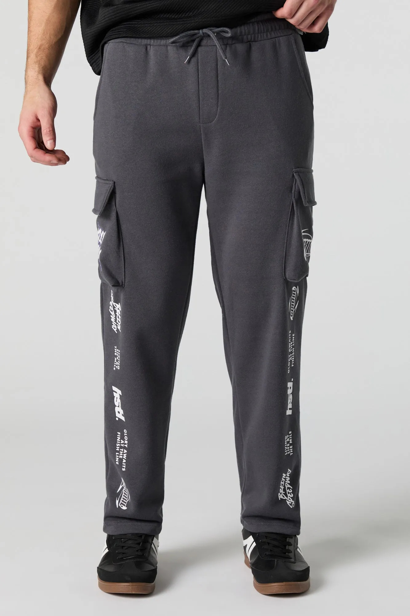 Racing Graphic Fleece Cargo Sweatpant
