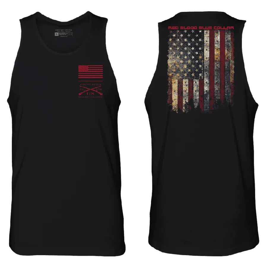 Red Blood Blue Collar® Tank - Black