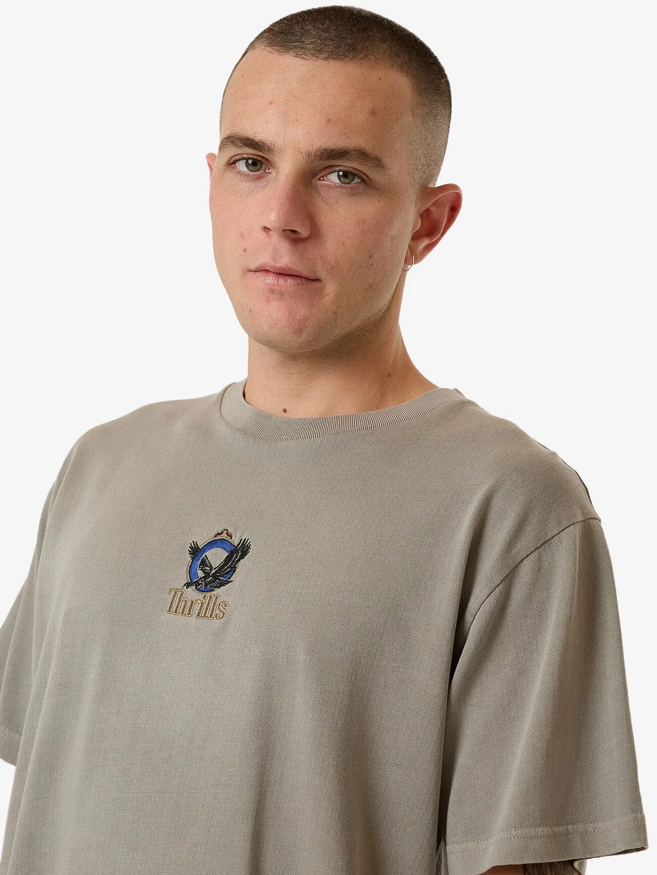 Royalty Embro Merch Fit Tee - Fog