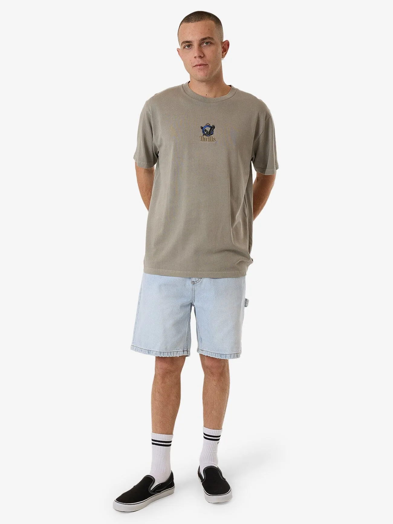 Royalty Embro Merch Fit Tee - Fog
