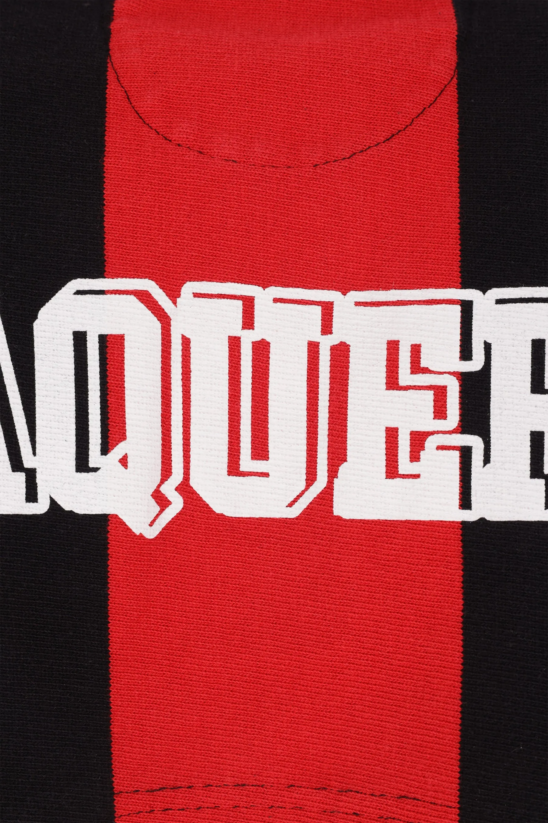 Rugby cropped sweatshirt in striped jersey