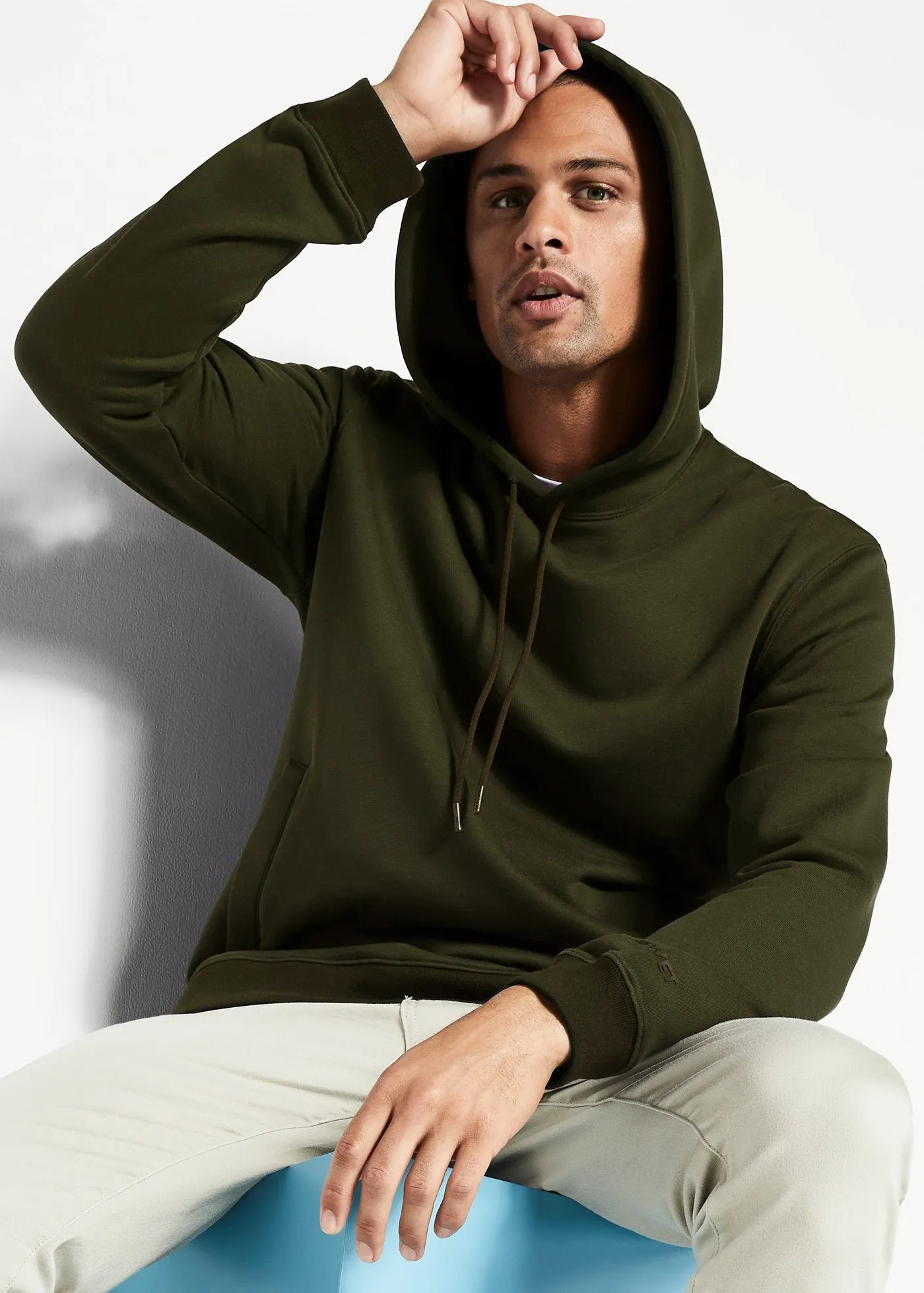 Side Zip Hoodie | Olive