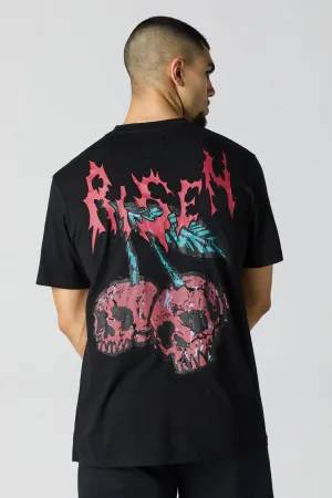 Skull Cherries Graphic T-Shirt