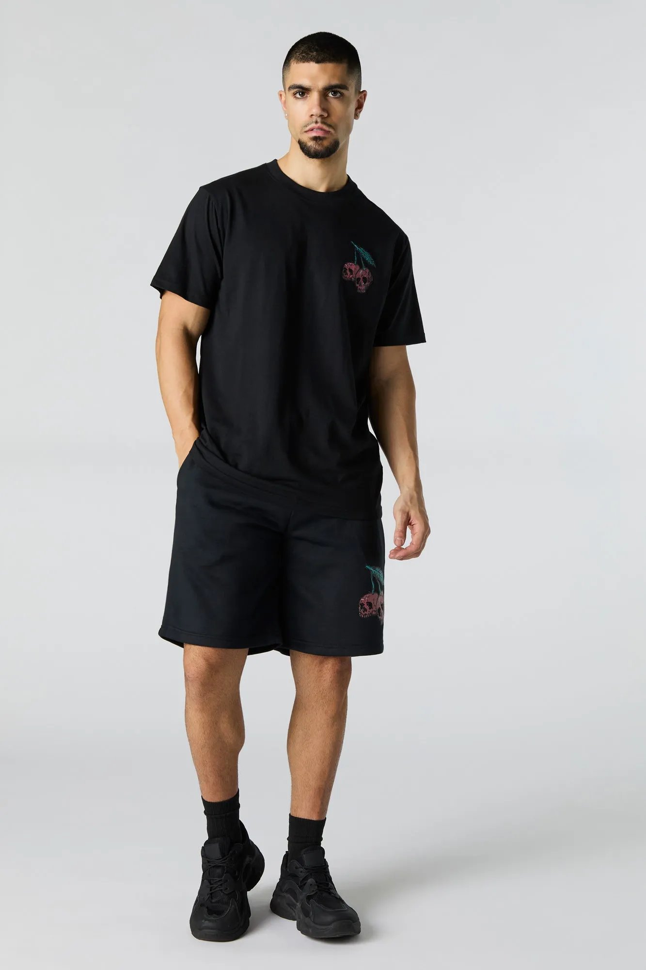 Skull Cherries Graphic T-Shirt