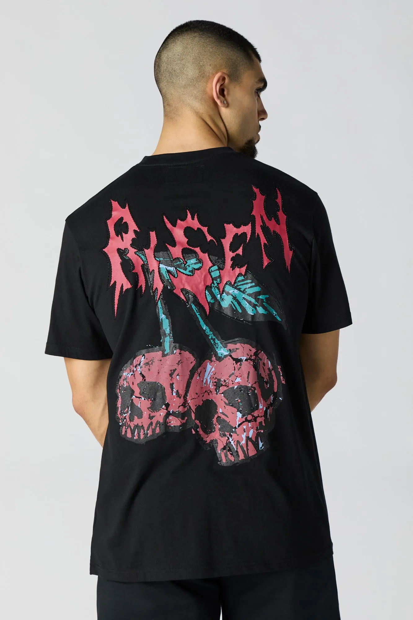 Skull Cherries Graphic T-Shirt