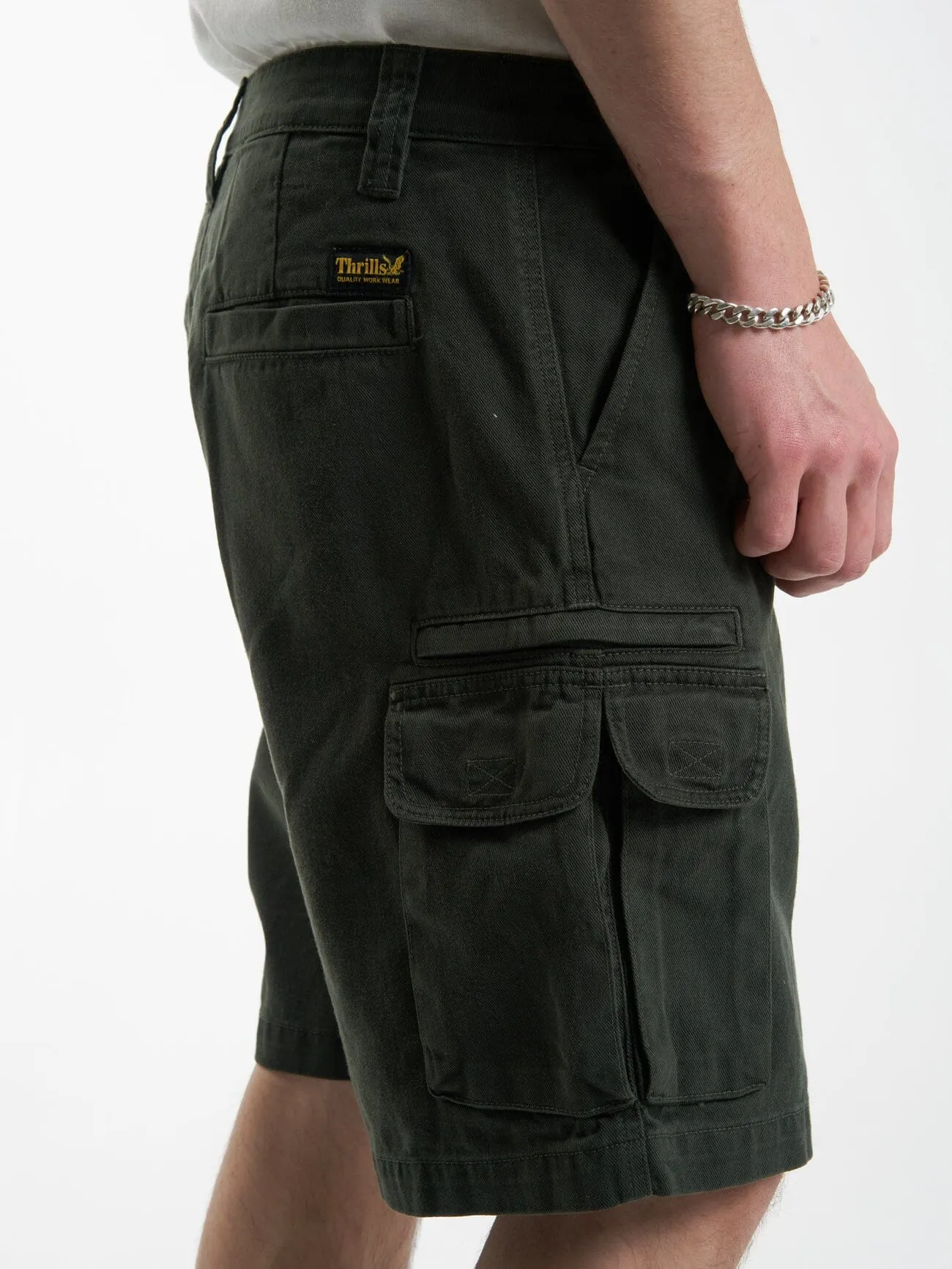 Slacker Union Cargo Short - Oil Green