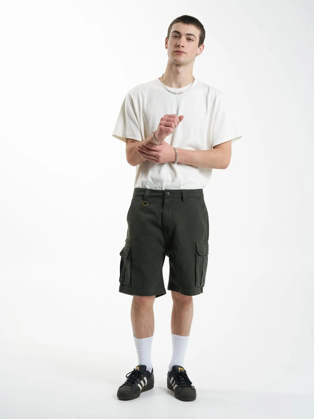 Slacker Union Cargo Short - Oil Green
