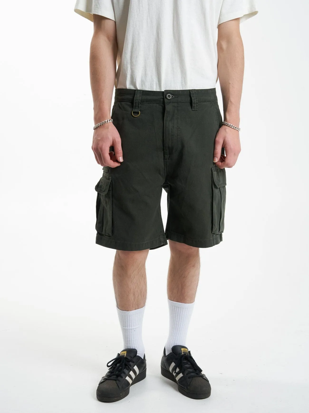 Slacker Union Cargo Short - Oil Green