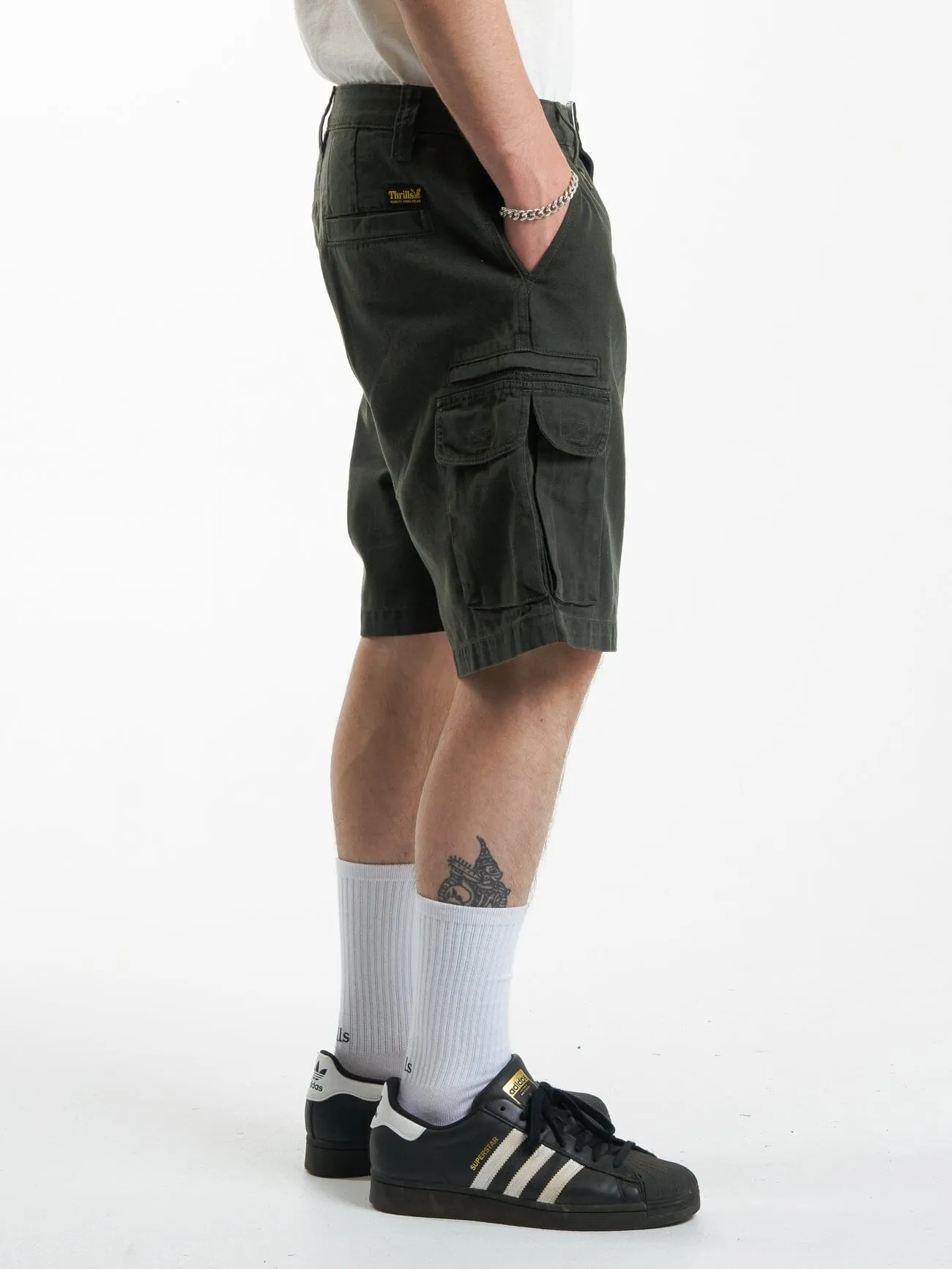Slacker Union Cargo Short - Oil Green