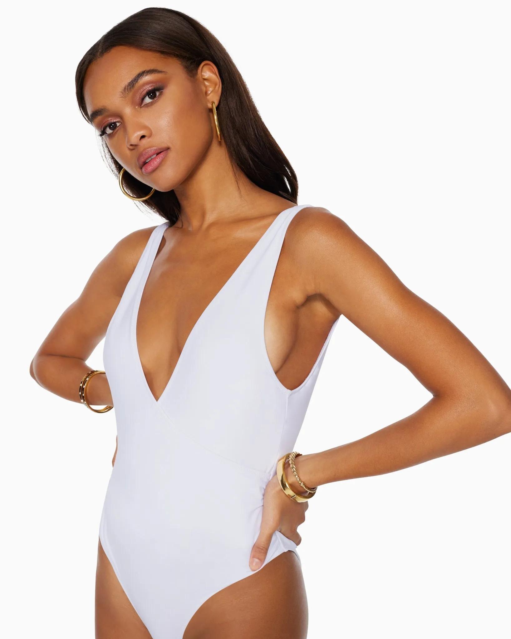 Soren V-Neck One Piece Swimsuit