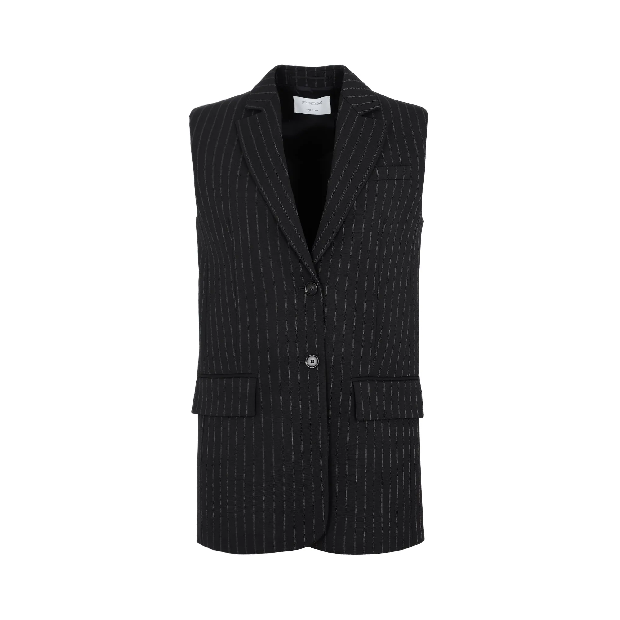 Sportmax Striped Buttoned Vest