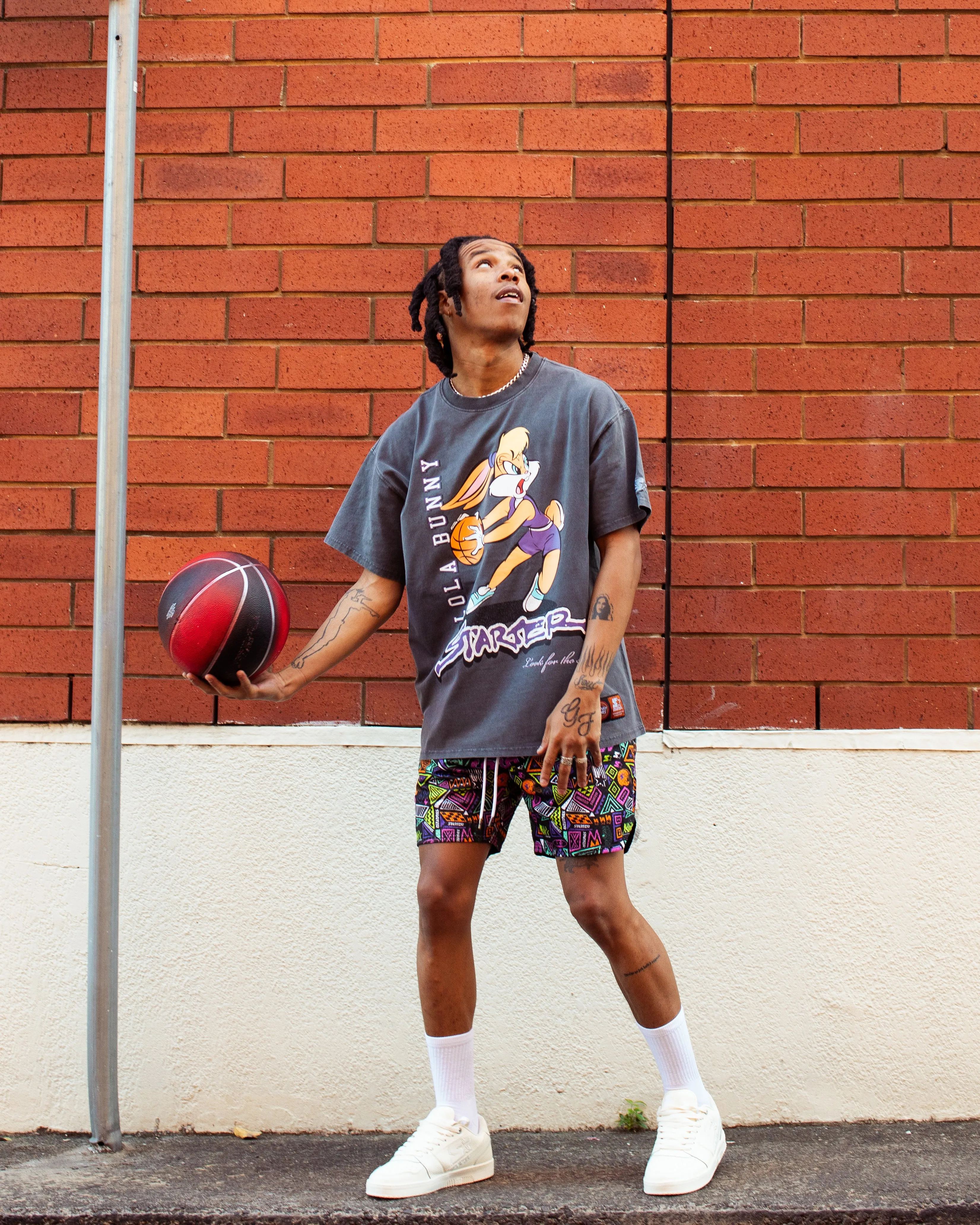 Starter X Looney Tunes Lola Bunny Vintage T-Shirt Vintage Grey