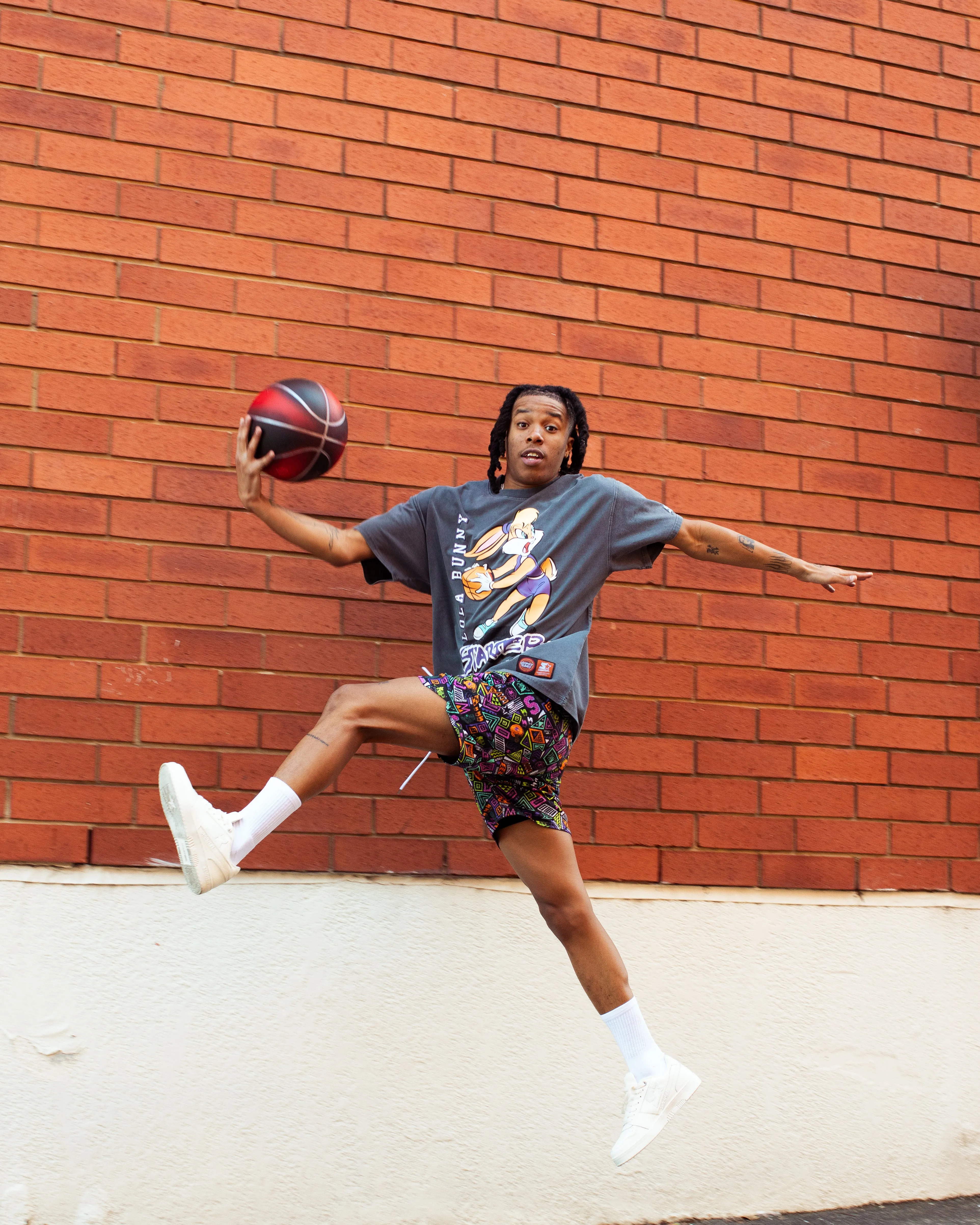 Starter X Looney Tunes Lola Bunny Vintage T-Shirt Vintage Grey