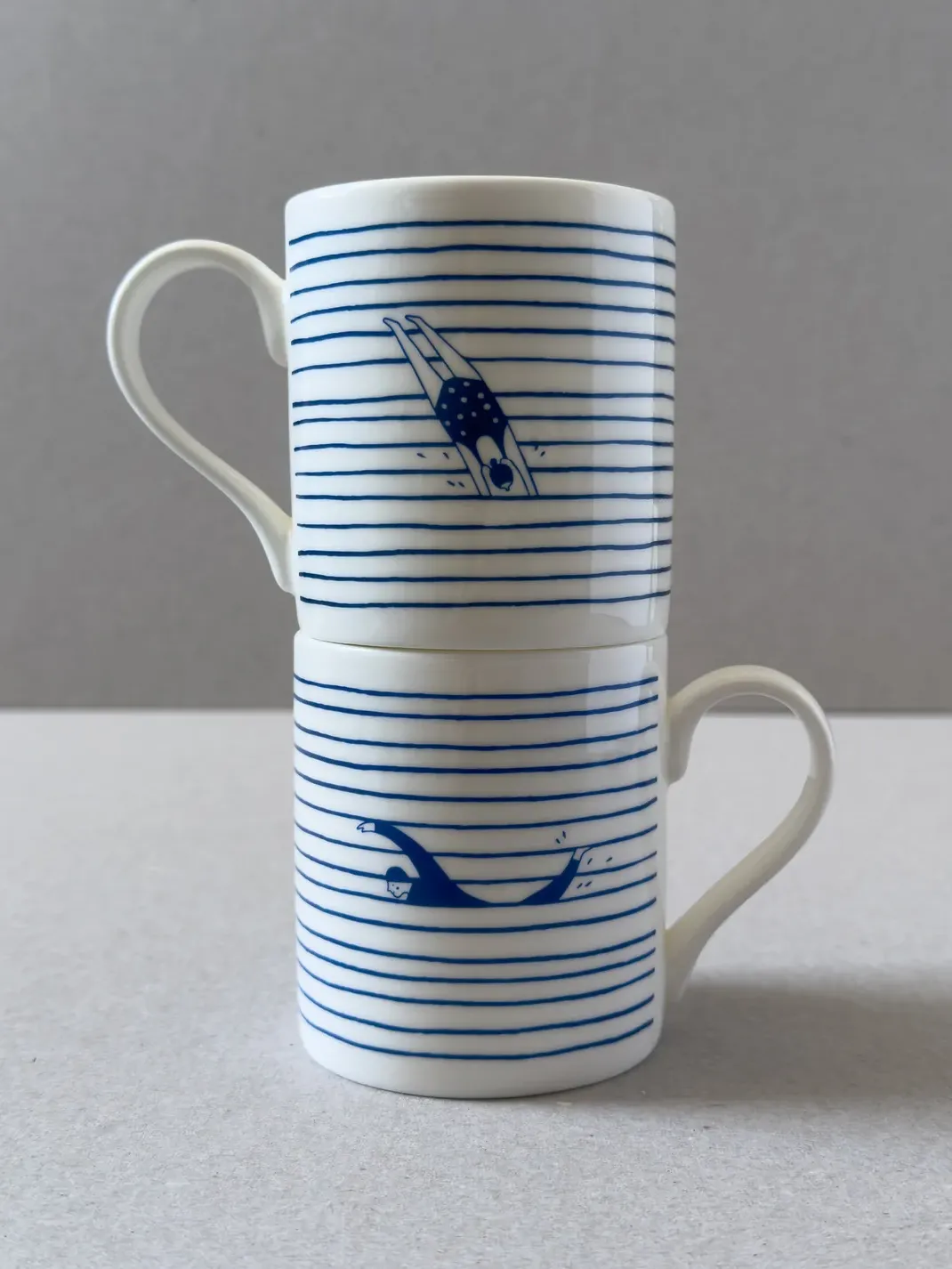 Striped Swimmer Mug
