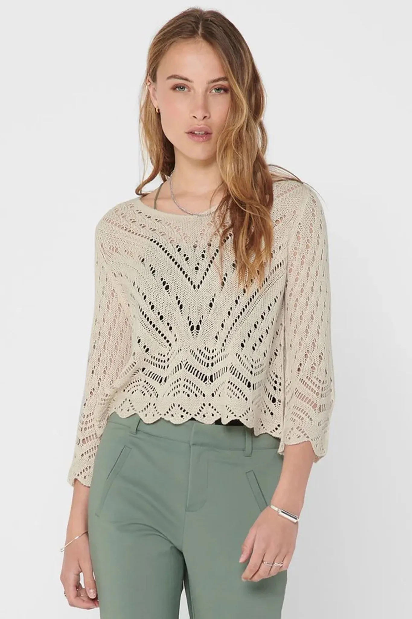 Sun Tapioca V-Neck Knit