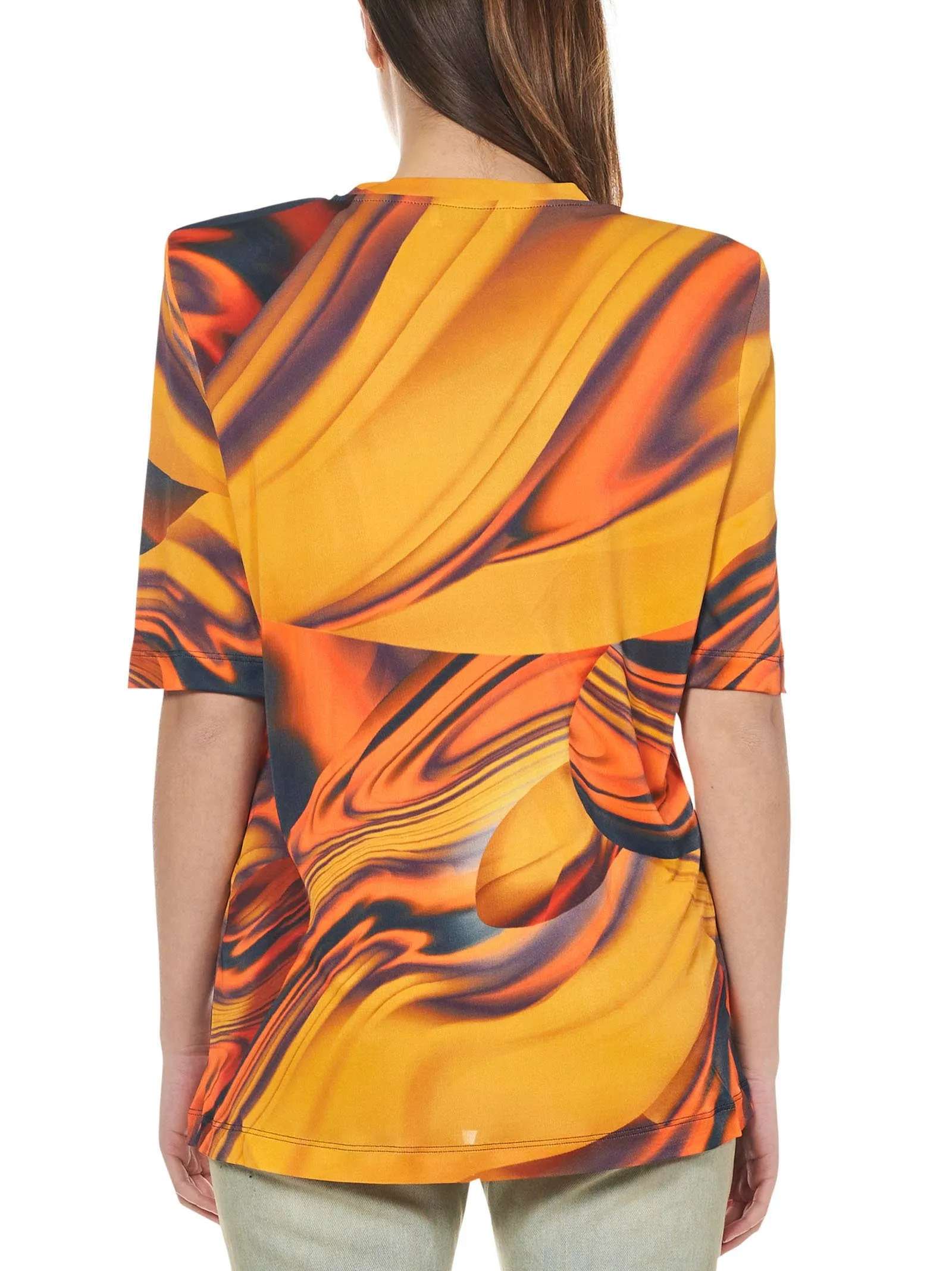 The Attico Abstract Pattern Printed T-Shirt