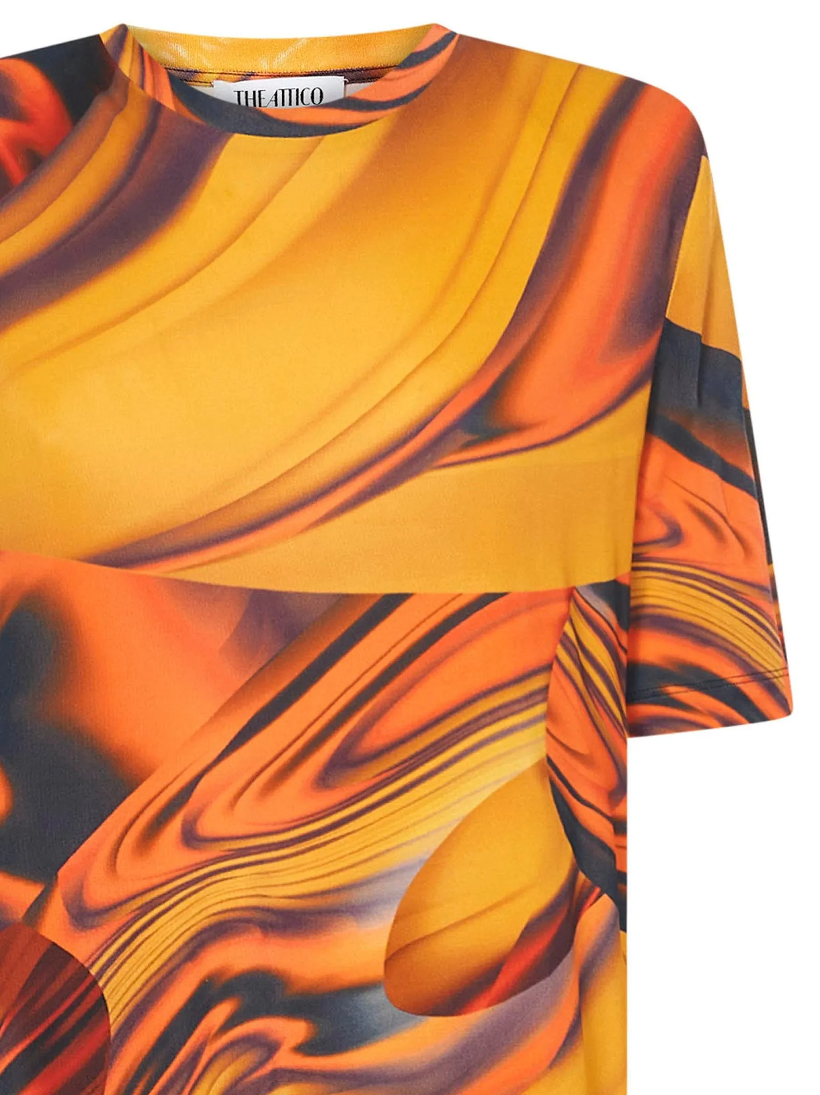 The Attico Abstract Pattern Printed T-Shirt