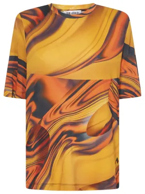 The Attico Abstract Pattern Printed T-Shirt