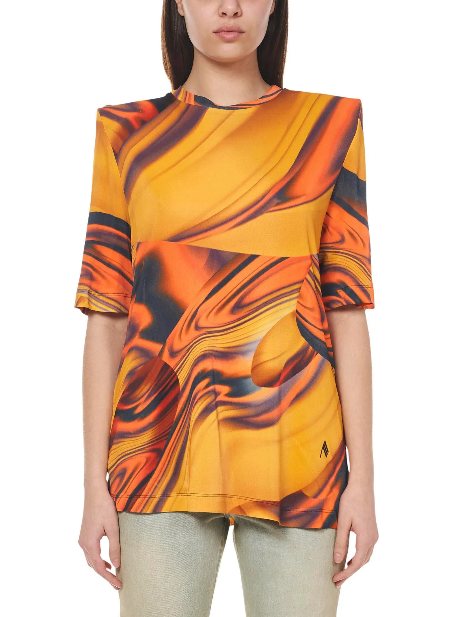 The Attico Abstract Pattern Printed T-Shirt