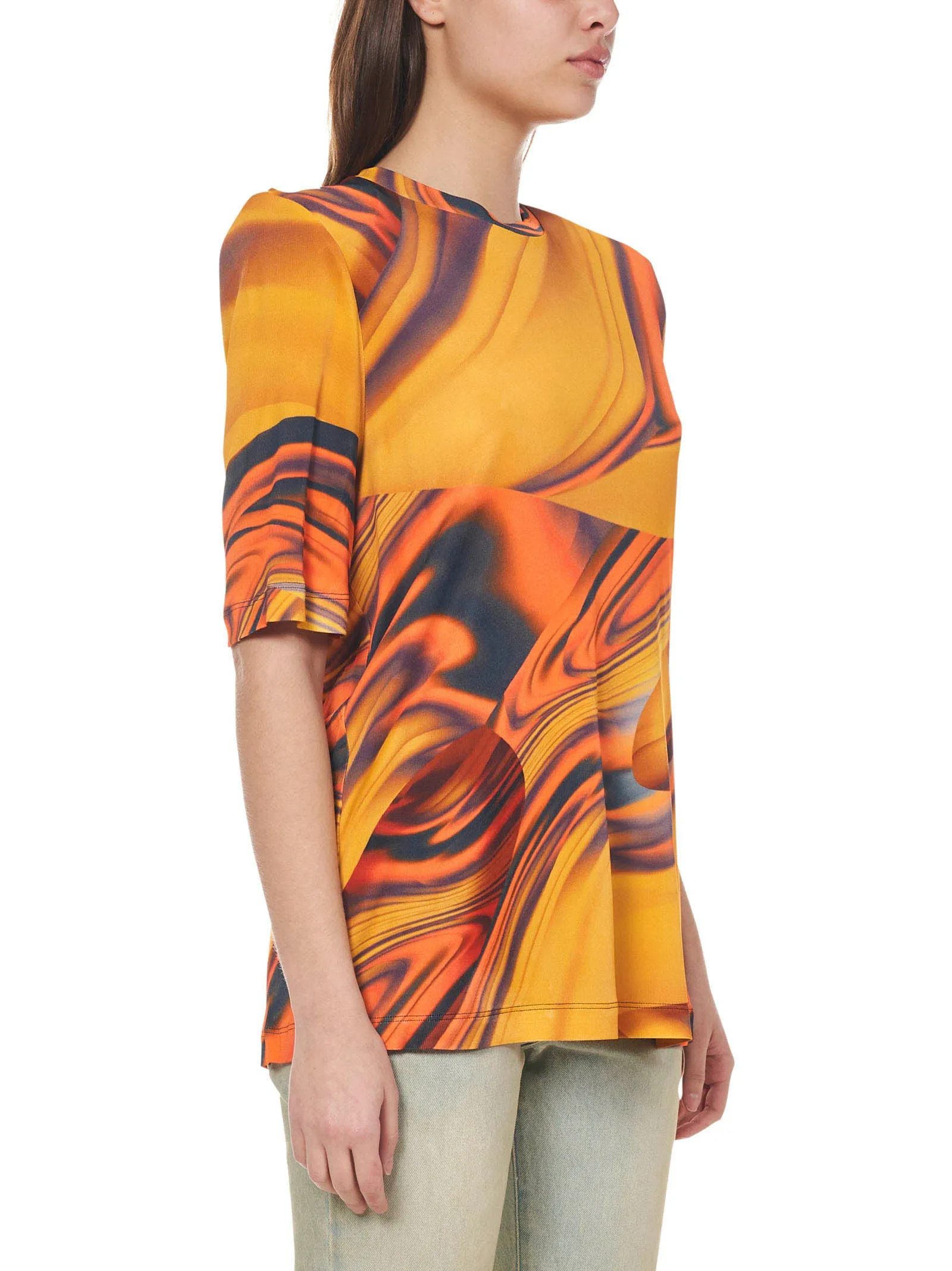 The Attico Abstract Pattern Printed T-Shirt
