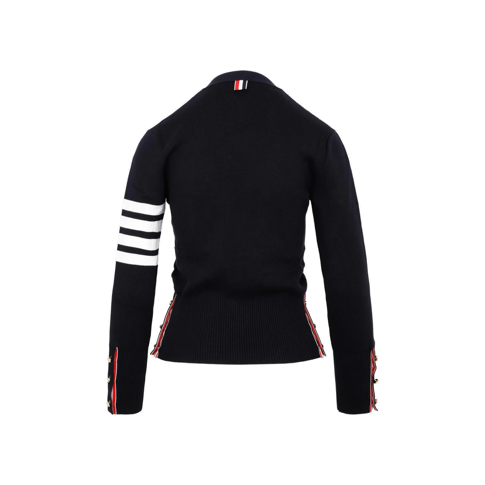 Thom Browne 4-Bar V-Neck Knit Cardigan