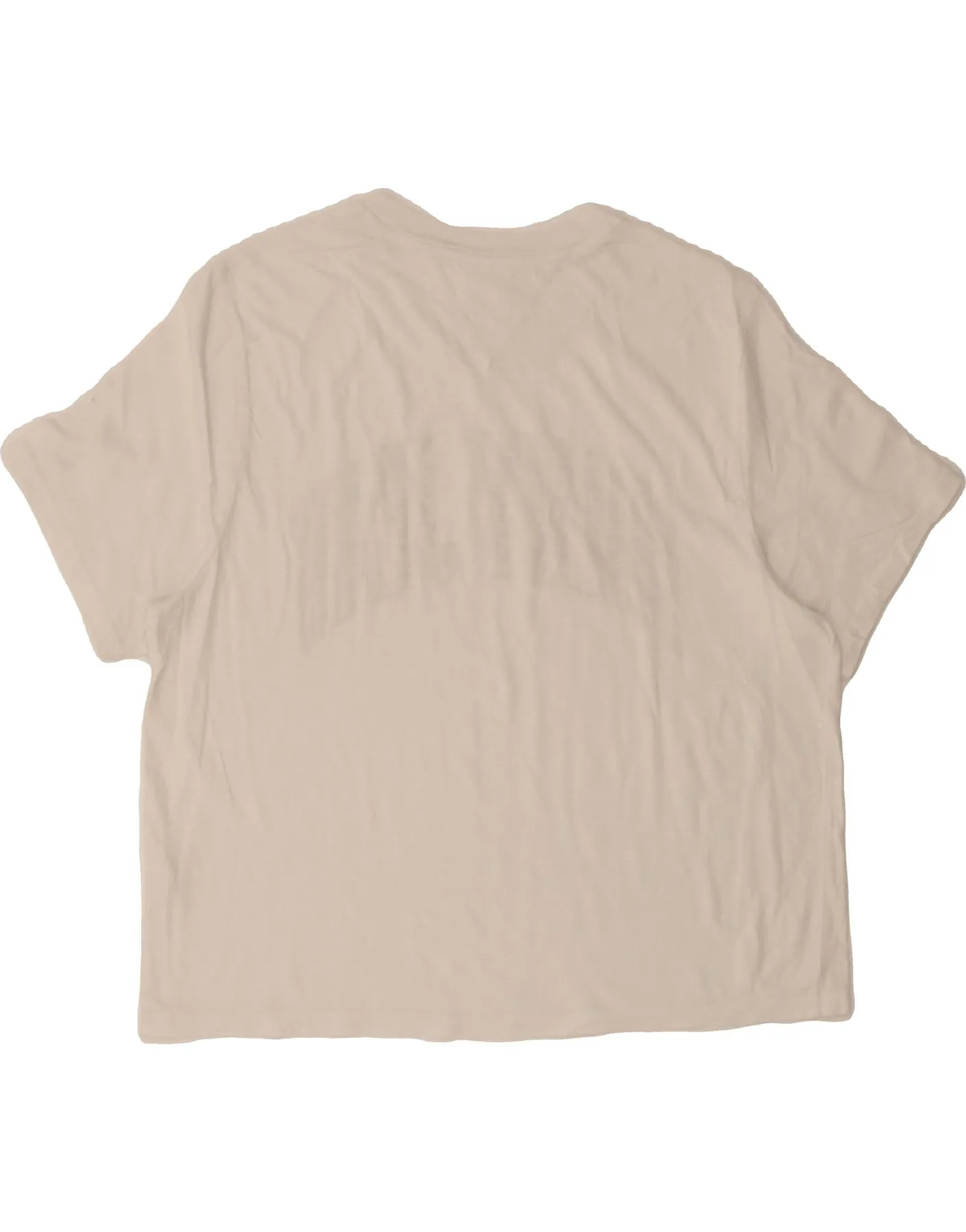 TOMMY HILFIGER Womens Crop Graphic T-Shirt Top UK 18 XL White