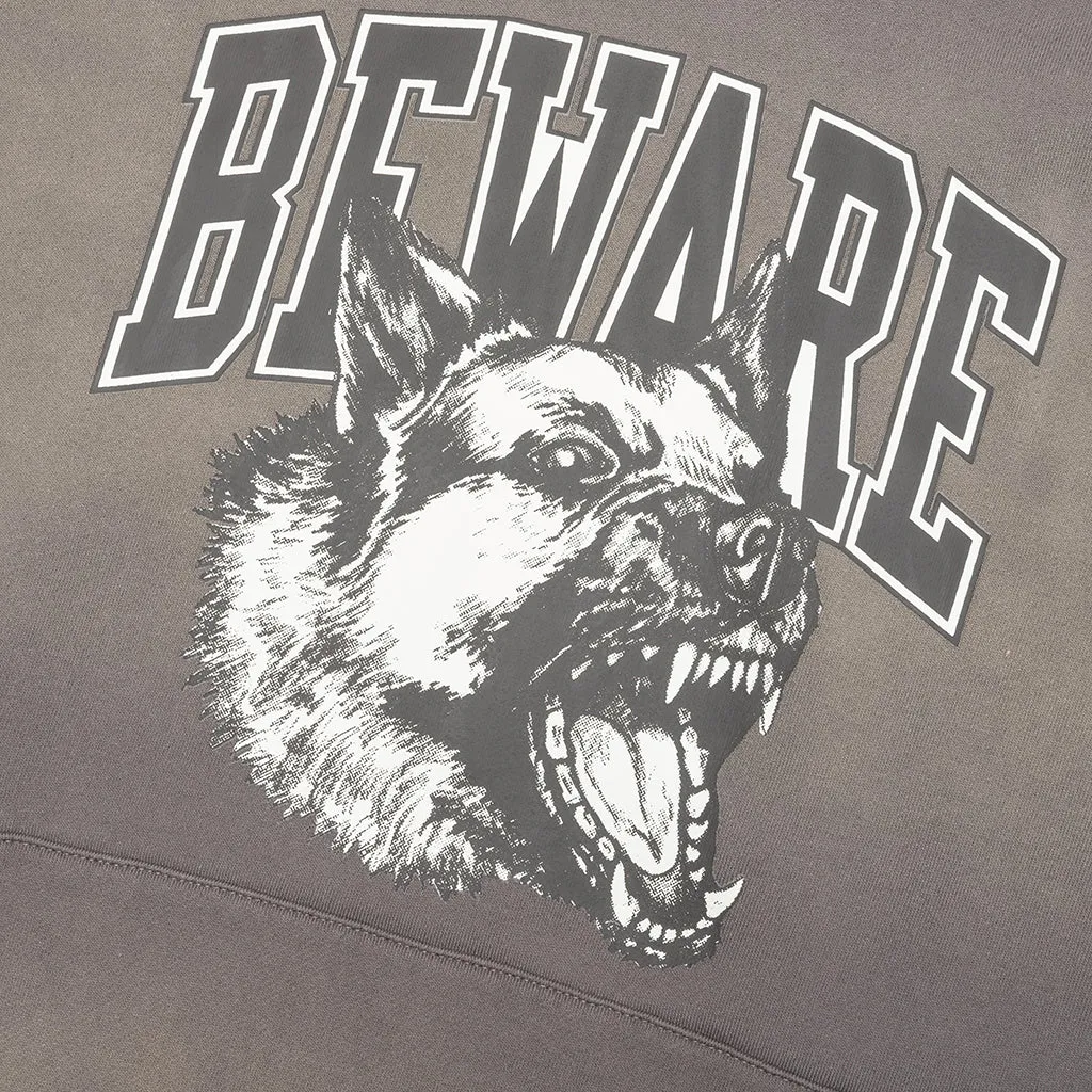 Tonal Beware Hoodie - Cement