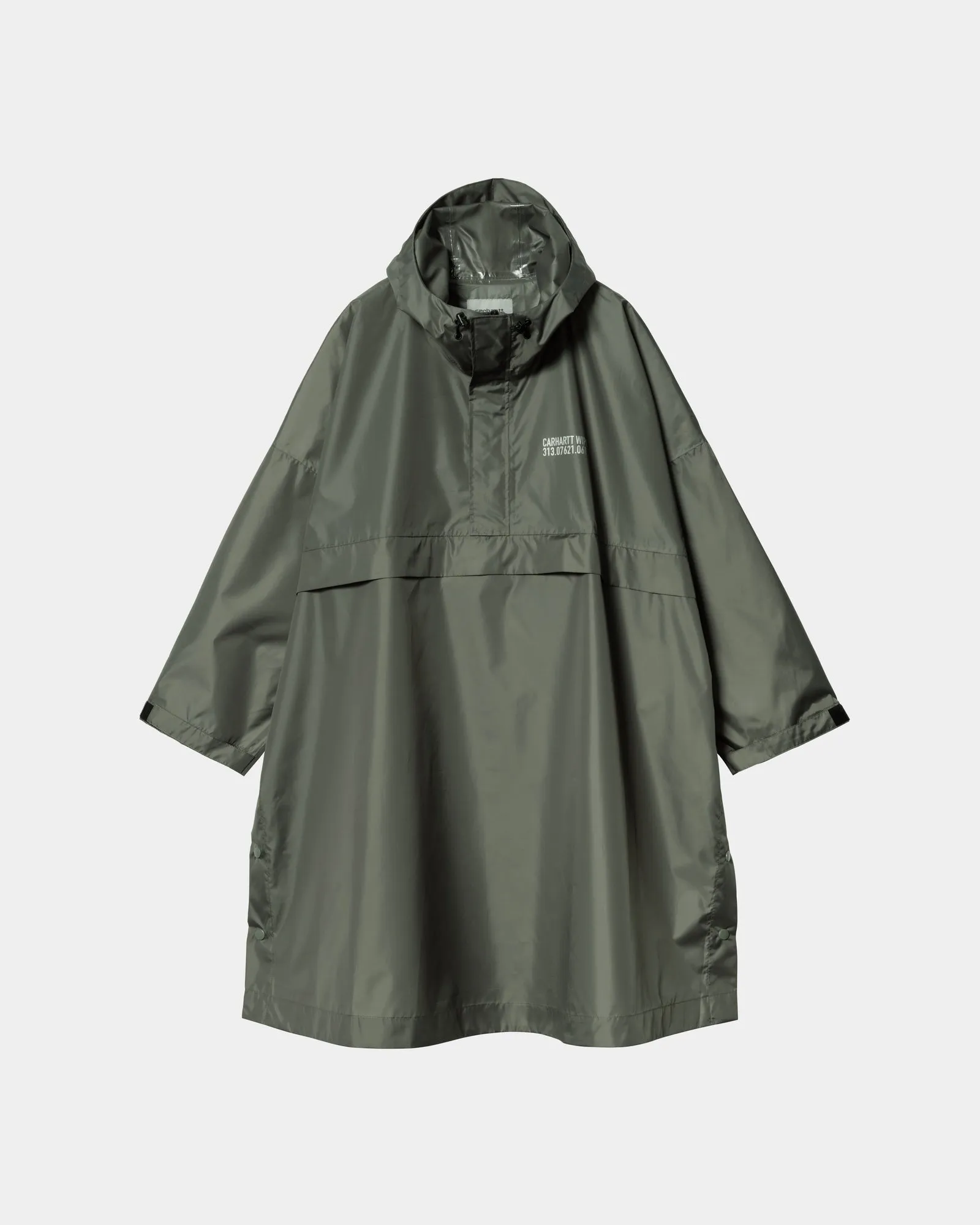 Tour Packable Rain Poncho | Smoke Green / Reflective